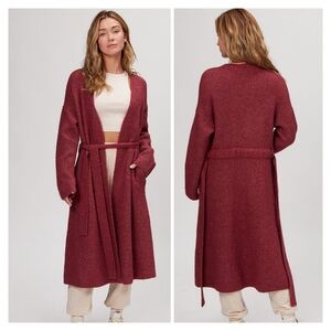 Basin & Range Pink Longline Maxi Cardigan Size L